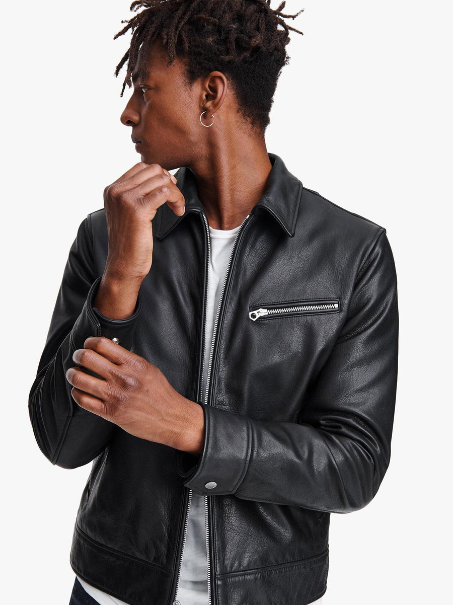 Leather Garage Jacket