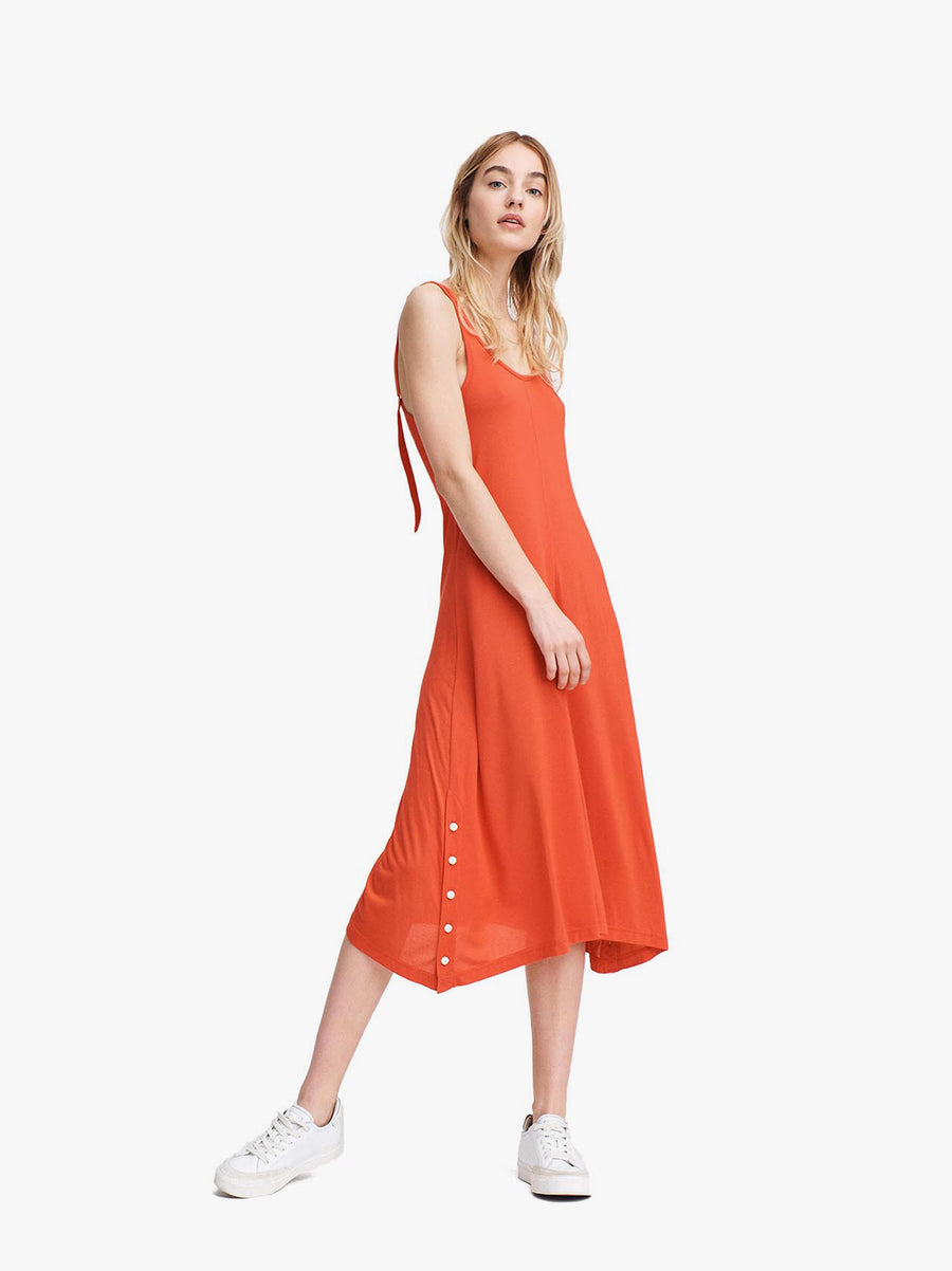 Allegra Tank Polished Crepe Dress