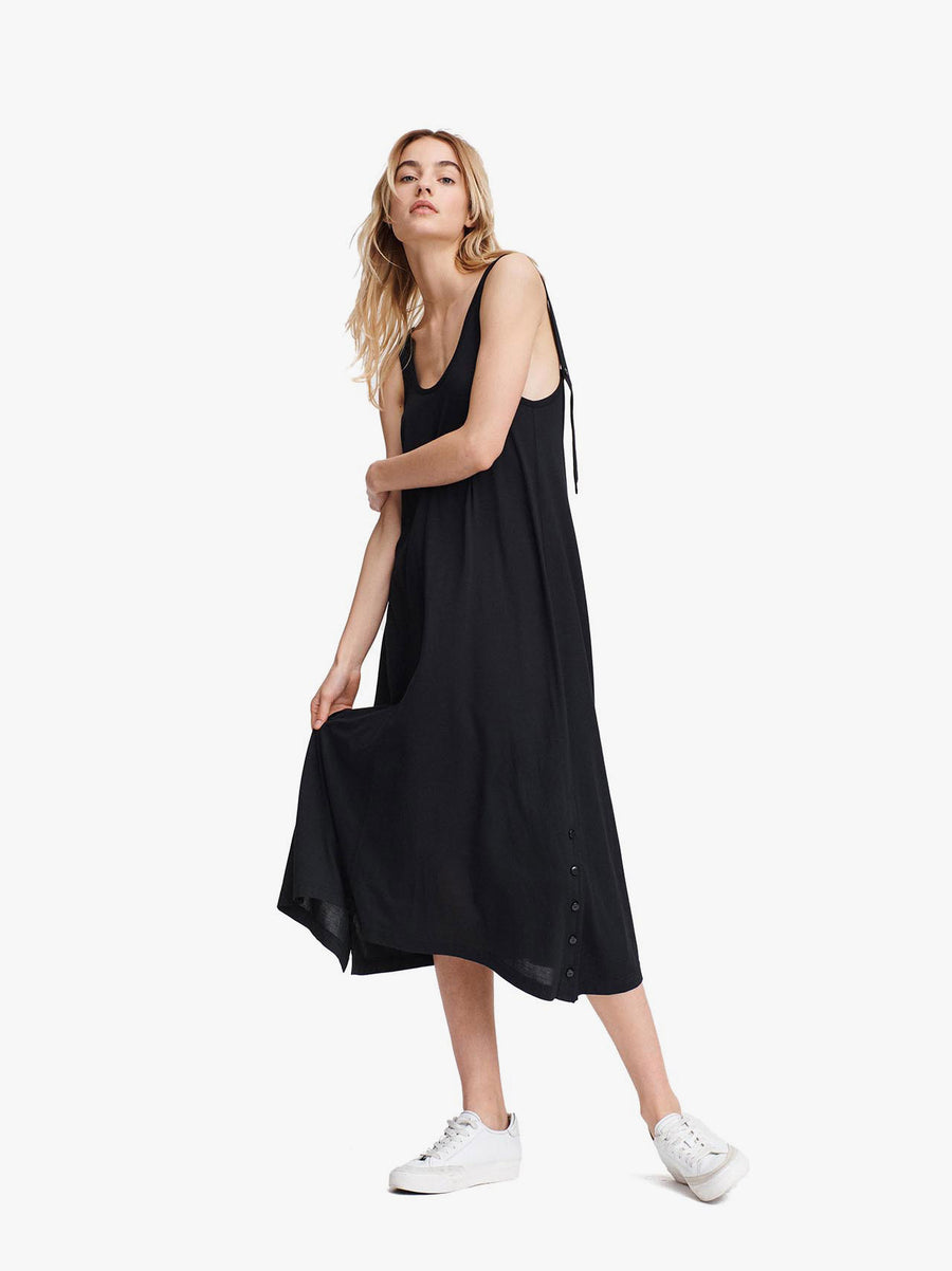 Allegra Tank Polished Crepe Dress