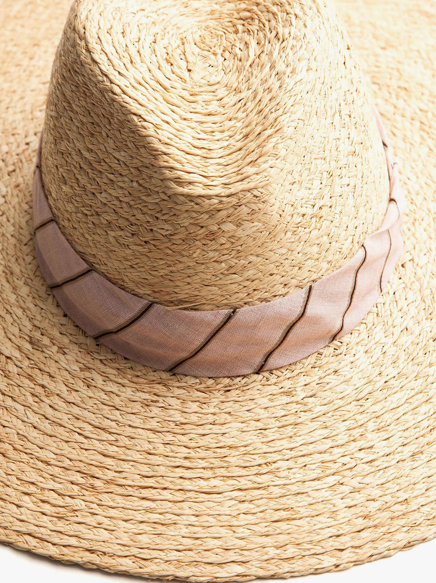 Sewn Straw Panama Hat