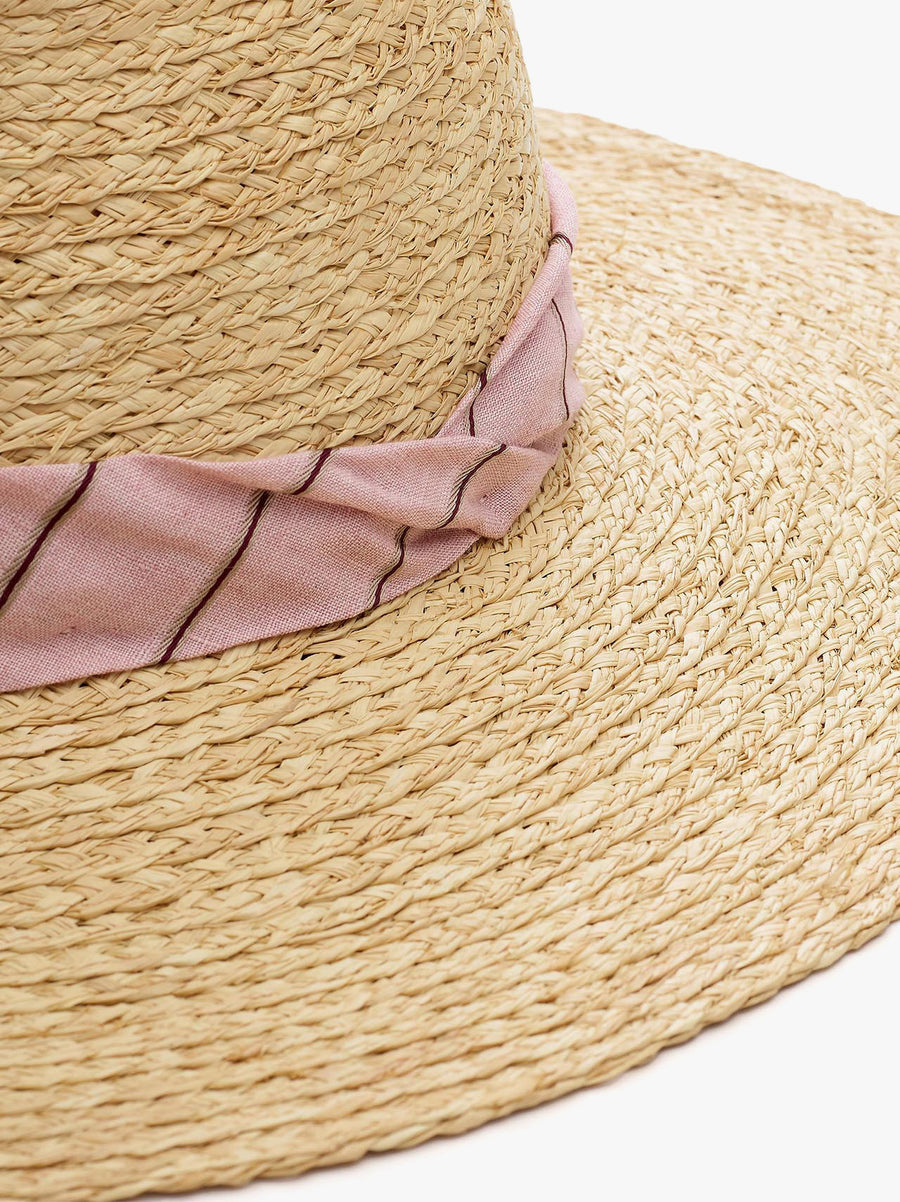 Sewn Straw Panama Hat