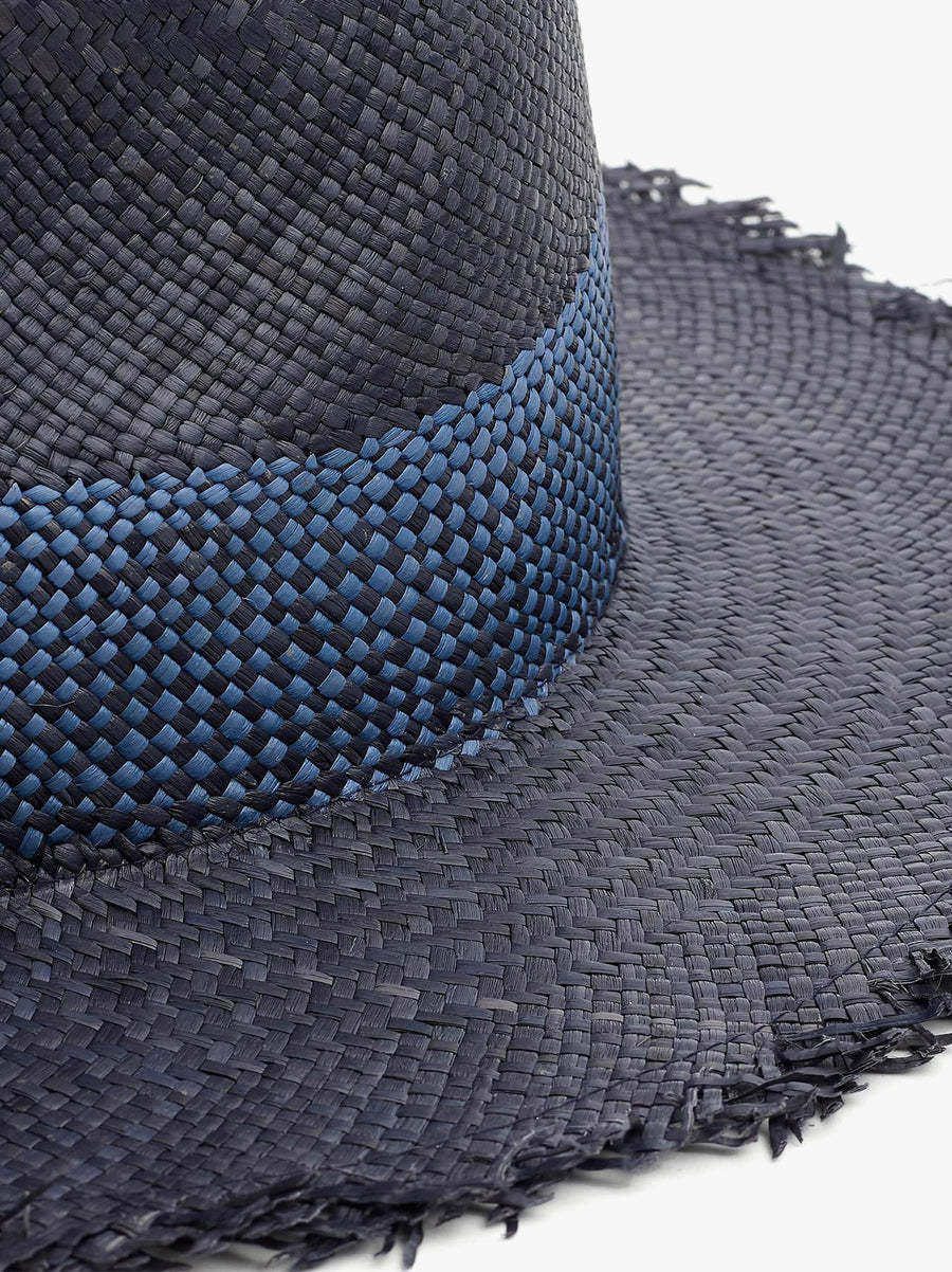 Sewn Straw Panama Hat