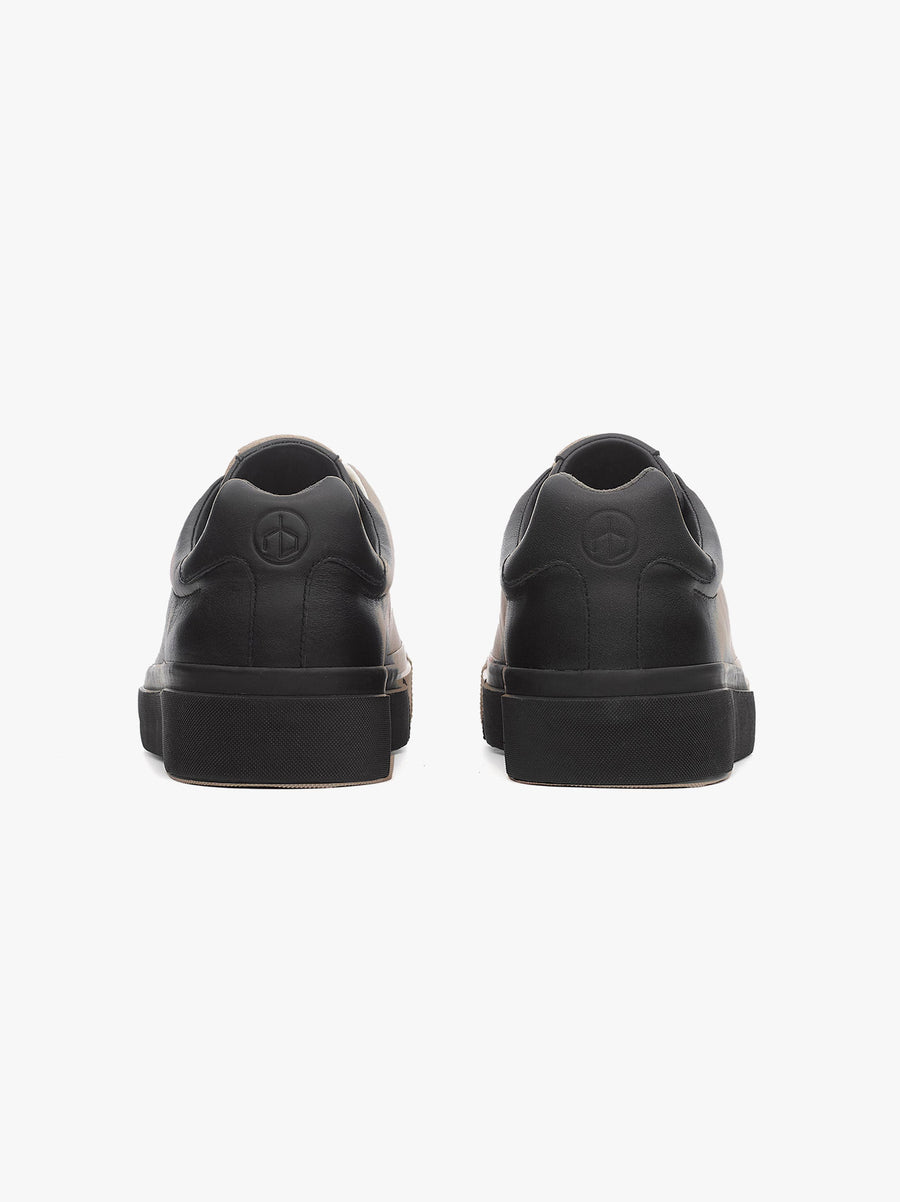 Black Patent Finish Sneakers