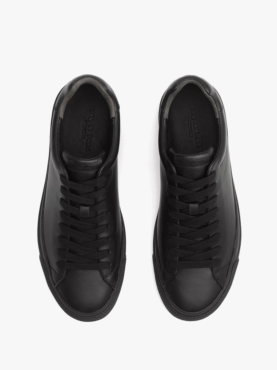 Black Patent Finish Sneakers