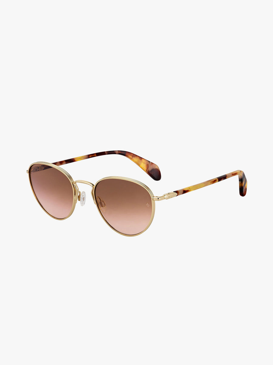 Contrasting Plastic Frame Sunglasses