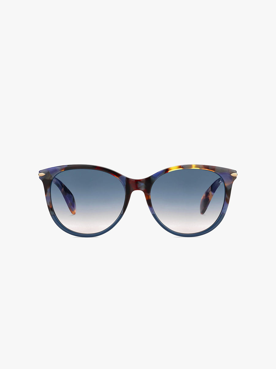 Contrasting Plastic Frame Sunglasses