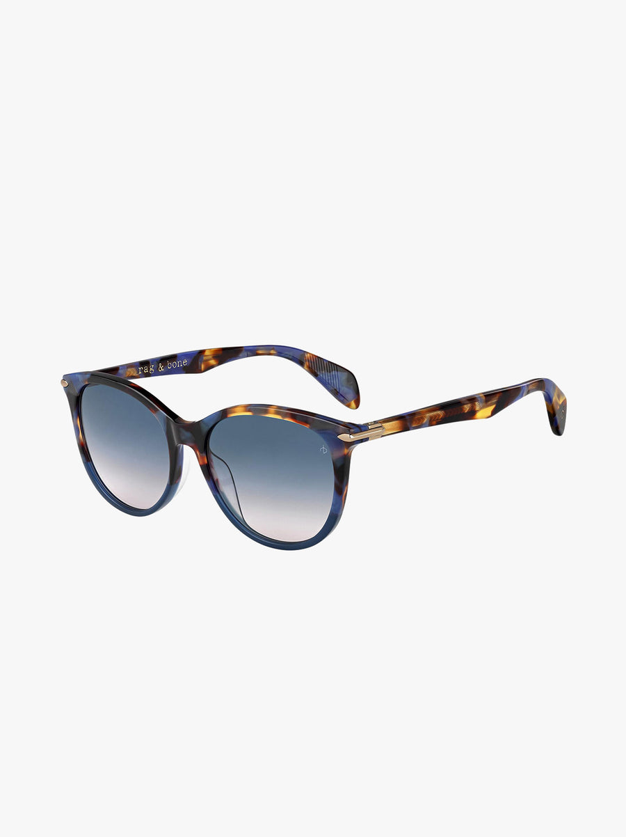 Contrasting Plastic Frame Sunglasses