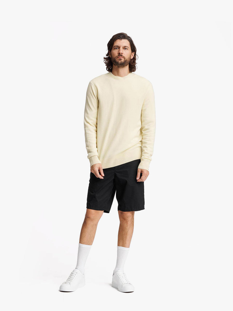 Haldon Contrast Cashmere Crew