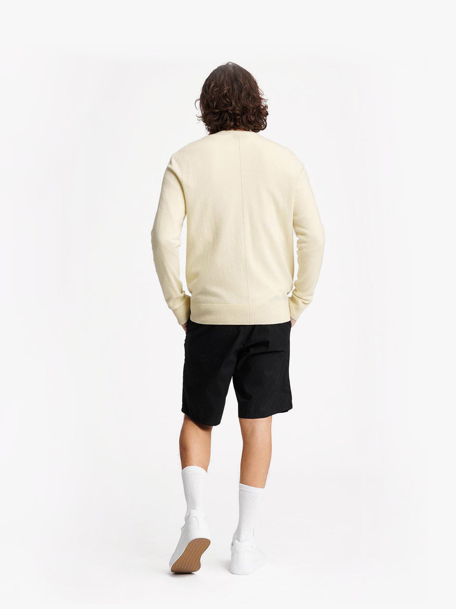 Haldon Contrast Cashmere Crew