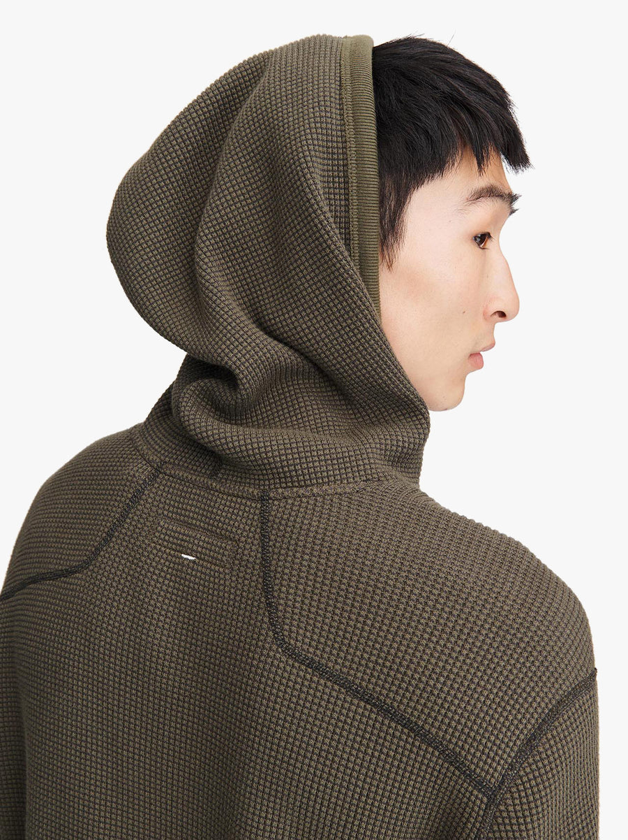 Two-Tone Waffle Hoodie